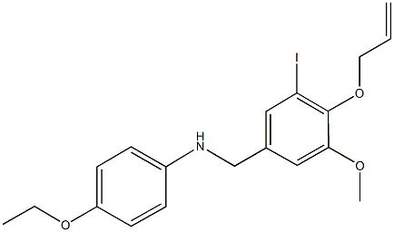 N-[4-(allyloxy)-3-iodo-5-methoxybenzyl]-N-(4-ethoxyphenyl)amine Struktur