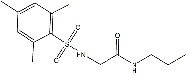 2-[(mesitylsulfonyl)amino]-N-propylacetamide Struktur