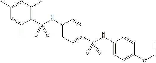 N-{4-[(4-ethoxyanilino)sulfonyl]phenyl}-2,4,6-trimethylbenzenesulfonamide Struktur