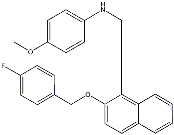 N-({2-[(4-fluorobenzyl)oxy]-1-naphthyl}methyl)-N-(4-methoxyphenyl)amine Struktur