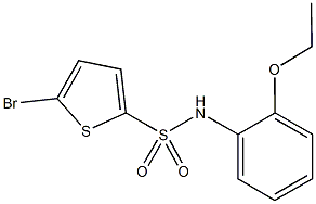 5-bromo-N-(2-ethoxyphenyl)-2-thiophenesulfonamide Struktur