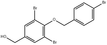 {3,5-dibromo-4-[(4-bromobenzyl)oxy]phenyl}methanol Struktur