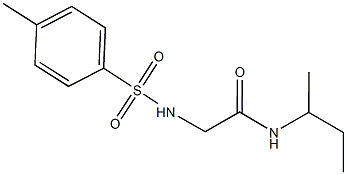 N-(sec-butyl)-2-{[(4-methylphenyl)sulfonyl]amino}acetamide Struktur