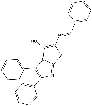 5,6-diphenyl-2-(phenyldiazenyl)imidazo[2,1-b][1,3]thiazol-3-ol Struktur