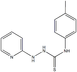 N-(4-methylphenyl)-2-(2-pyridinyl)hydrazinecarbothioamide Struktur