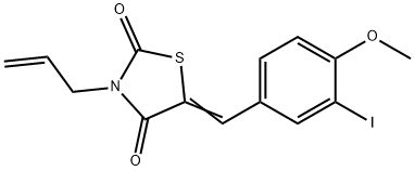 3-allyl-5-(3-iodo-4-methoxybenzylidene)-1,3-thiazolidine-2,4-dione Struktur