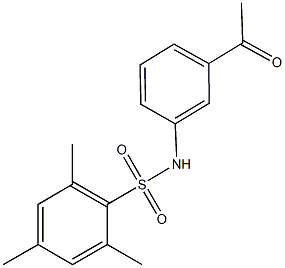 N-(3-acetylphenyl)-2,4,6-trimethylbenzenesulfonamide Struktur