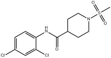 N-(2,4-dichlorophenyl)-1-(methylsulfonyl)-4-piperidinecarboxamide Struktur