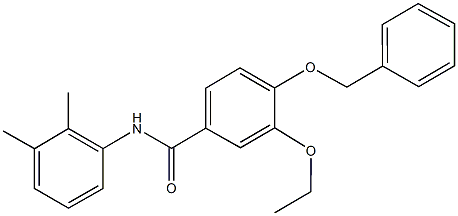 4-(benzyloxy)-N-(2,3-dimethylphenyl)-3-ethoxybenzamide Struktur