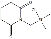 1-{[chloro(dimethyl)silyl]methyl}-2,6-piperidinedione Struktur