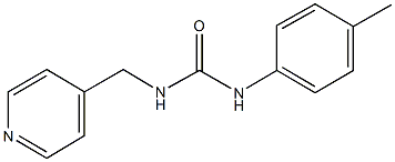 N-(4-methylphenyl)-N'-(4-pyridinylmethyl)urea Struktur