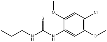 N-(4-chloro-2,5-dimethoxyphenyl)-N'-propylthiourea Struktur