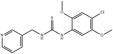 N-(4-chloro-2,5-dimethoxyphenyl)-N'-(3-pyridinylmethyl)thiourea Struktur