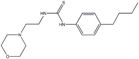 N-(4-butylphenyl)-N'-[2-(4-morpholinyl)ethyl]thiourea Struktur