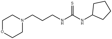 N-cyclopentyl-N'-(3-morpholin-4-ylpropyl)thiourea Struktur