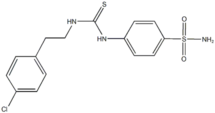 4-[({[2-(4-chlorophenyl)ethyl]amino}carbothioyl)amino]benzenesulfonamide Struktur