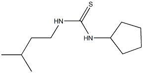 N-cyclopentyl-N'-isopentylthiourea Struktur