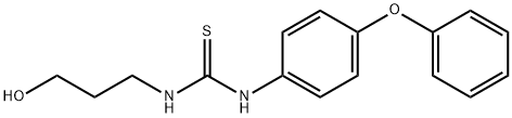 N-(3-hydroxypropyl)-N'-(4-phenoxyphenyl)thiourea Struktur