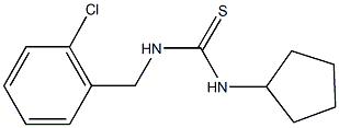 N-(2-chlorobenzyl)-N'-cyclopentylthiourea Struktur