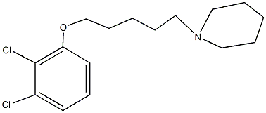 2,3-dichlorophenyl 5-(1-piperidinyl)pentyl ether Struktur