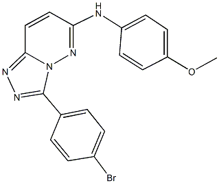 N-[3-(4-bromophenyl)[1,2,4]triazolo[4,3-b]pyridazin-6-yl]-N-(4-methoxyphenyl)amine Struktur