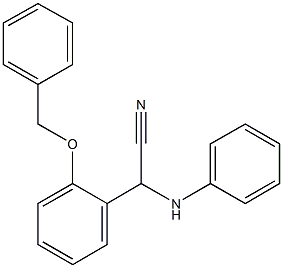 anilino[2-(benzyloxy)phenyl]acetonitrile Struktur