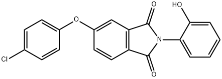 5-(4-chlorophenoxy)-2-(2-hydroxyphenyl)-1H-isoindole-1,3(2H)-dione Struktur