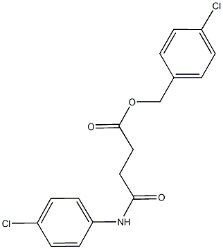 4-chlorobenzyl 4-(4-chloroanilino)-4-oxobutanoate Struktur