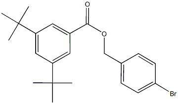 4-bromobenzyl 3,5-ditert-butylbenzoate Struktur