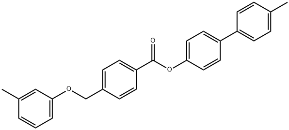 4'-methyl[1,1'-biphenyl]-4-yl 4-[(3-methylphenoxy)methyl]benzoate Struktur