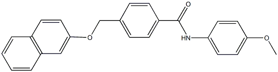 N-(4-methoxyphenyl)-4-[(2-naphthyloxy)methyl]benzamide Struktur