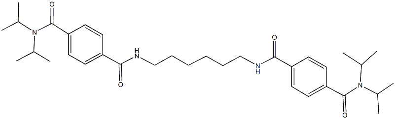 N~1~-[6-({4-[(diisopropylamino)carbonyl]benzoyl}amino)hexyl]-N~4~,N~4~-diisopropylterephthalamide Struktur