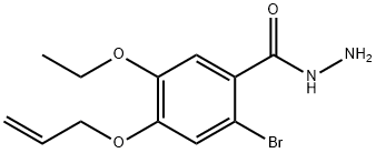 4-(allyloxy)-2-bromo-5-ethoxybenzohydrazide Struktur