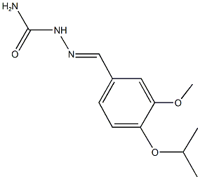 4-isopropoxy-3-methoxybenzaldehyde semicarbazone Struktur