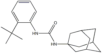 N-(1-adamantyl)-N'-(2-tert-butylphenyl)urea Struktur