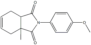 2-(4-methoxyphenyl)-3a-methyl-3a,4,7,7a-tetrahydro-1H-isoindole-1,3(2H)-dione Struktur