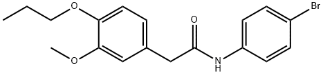 N-(4-bromophenyl)-2-(3-methoxy-4-propoxyphenyl)acetamide Struktur