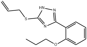 2-[5-(allylsulfanyl)-4H-1,2,4-triazol-3-yl]phenyl propyl ether Struktur