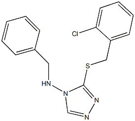 N-benzyl-N-{3-[(2-chlorobenzyl)sulfanyl]-4H-1,2,4-triazol-4-yl}amine Struktur