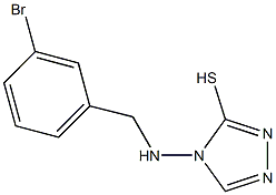 4-[(3-bromobenzyl)amino]-4H-1,2,4-triazol-3-yl hydrosulfide Struktur