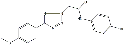 N-(4-bromophenyl)-2-{5-[4-(methylsulfanyl)phenyl]-2H-tetraazol-2-yl}acetamide Struktur