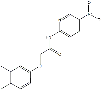 2-(3,4-dimethylphenoxy)-N-{5-nitropyridin-2-yl}acetamide Struktur