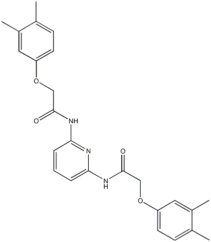 2-(3,4-dimethylphenoxy)-N-(6-{[(3,4-dimethylphenoxy)acetyl]amino}-2-pyridinyl)acetamide Struktur