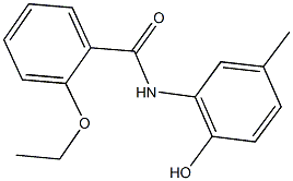 2-ethoxy-N-(2-hydroxy-5-methylphenyl)benzamide Struktur