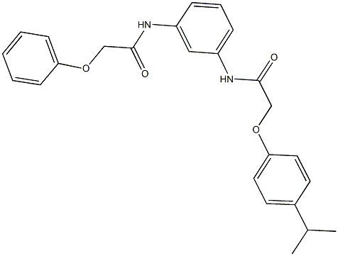 2-(4-isopropylphenoxy)-N-{3-[(phenoxyacetyl)amino]phenyl}acetamide Struktur