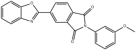 5-(1,3-benzoxazol-2-yl)-2-(3-methoxyphenyl)-1H-isoindole-1,3(2H)-dione Struktur