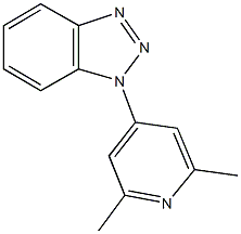 1-(2,6-dimethyl-4-pyridinyl)-1H-1,2,3-benzotriazole Struktur