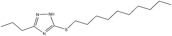 5-(decylsulfanyl)-3-propyl-1H-1,2,4-triazole Struktur