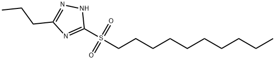 3-(decylsulfonyl)-5-propyl-1H-1,2,4-triazole Struktur