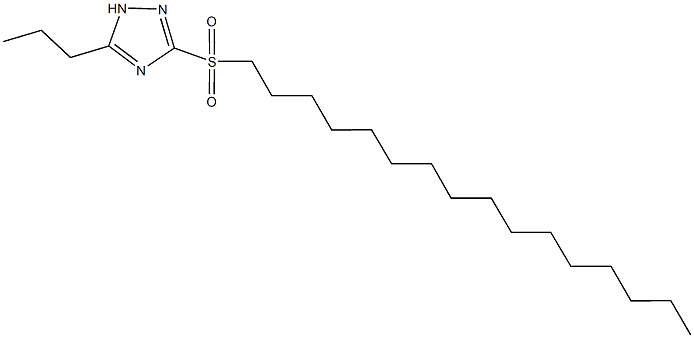 hexadecyl 5-propyl-1H-1,2,4-triazol-3-yl sulfone Struktur